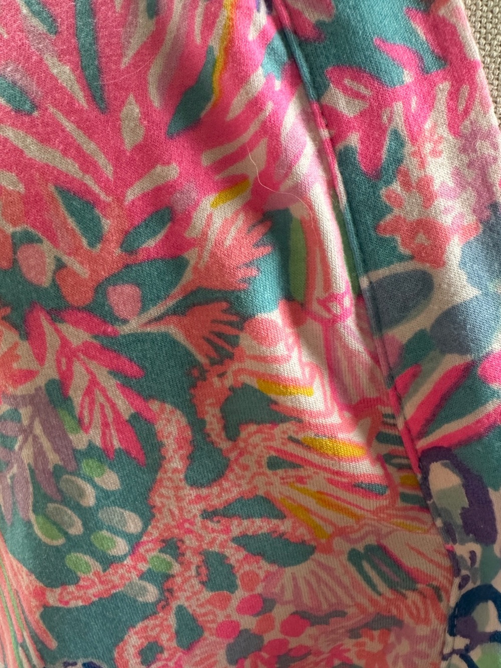 Lilly Pulitzer Winona Knit Top Blouse, MULTI SPLENDOR IN THE SAND, Size XL - Picture 4 of 8